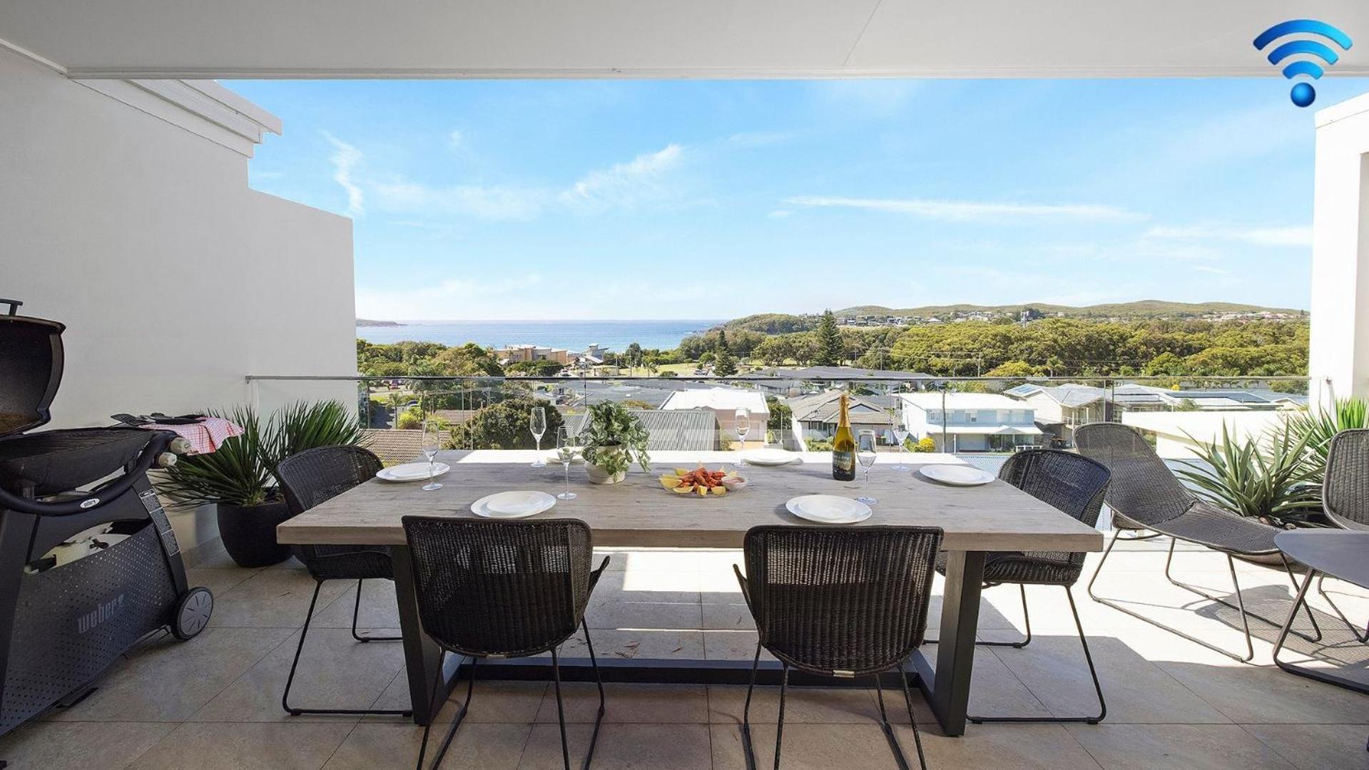 Ocean Scene Villa Fingal Bay Exterior photo